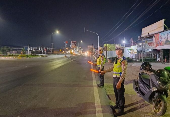  Tekan Angka Pelanggaran dan Kecelakaan Lalulintas, Satlantas Polres Batubara Rutin Patroli Blue Light di Lokasi Rawan Macet dan Laka