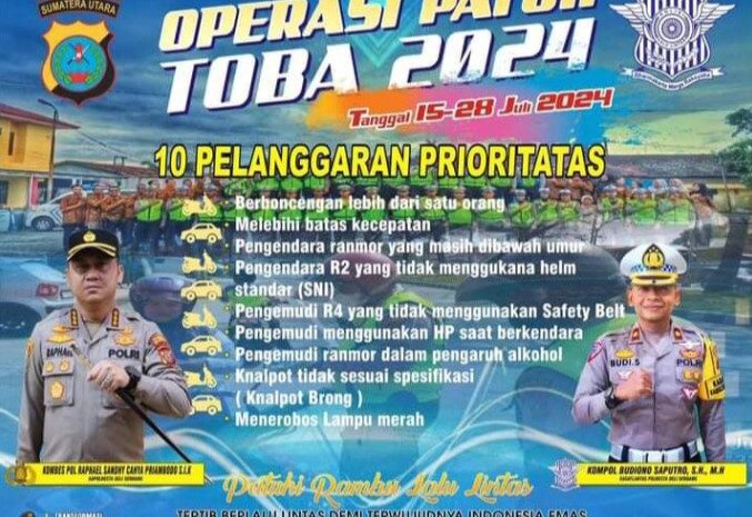  Ops Patuh Toba 2024 Polresta Deli Serdang Digelar 14 Hari, Berikut Sasarannya