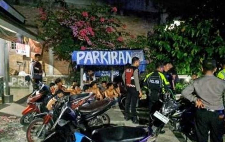  Tim Patroli Gabungan Polres Batubara Amankan 19 Remaja dan Sajam