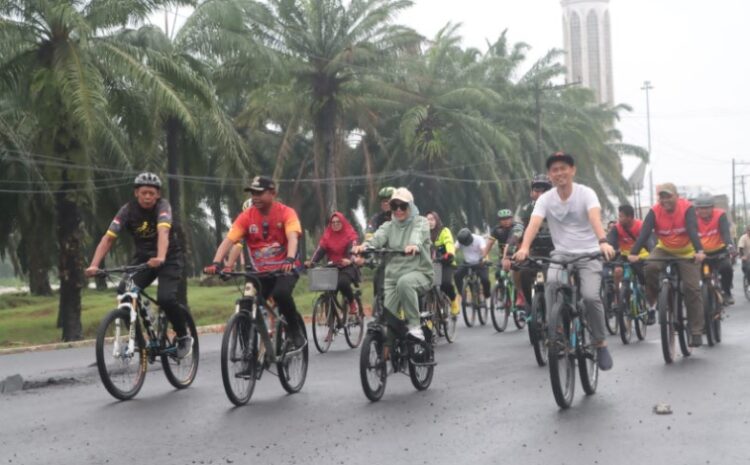  Fun Bike Hut RI Ke-79 di Sergai: Gowes 25 Kilometer, Bupati Serukan Semangat Gotong Royong