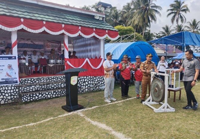  Koramil 1311-02/BS Bersama Pj Bupati Morowali dan Forkopimda Hadiri Pembukaan Pertandingan Olah Raga Sambut Hut RI Ke-79