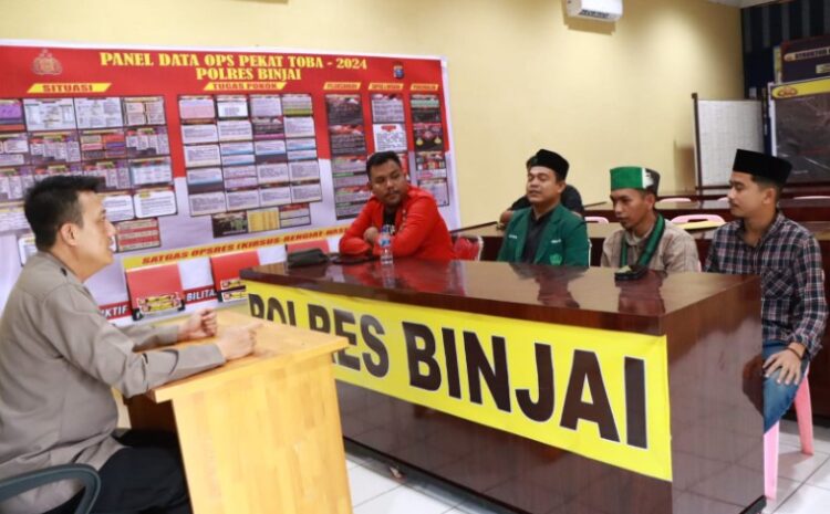  Kapolres Binjai Silaturahmi Bersama Ketua Aliansi Mahasiswa Kota Binjai