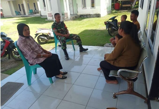  Babinsa Kodim 1311/Morowali Sosialisasi Pentingnya Kesehatan Pertumbuhan Anak Cegah Stunting