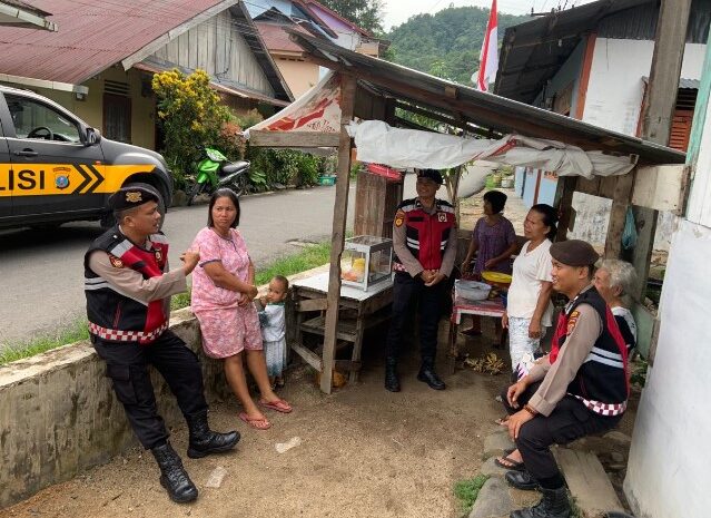   Polres Sibolga Sambangi Warga Laksanakan Patroli Kota Presisi