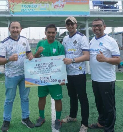  PT Pelabuhan Indonesia (Persero) Regional 1 Juarai Trofeo Match Hut RI Ke-79