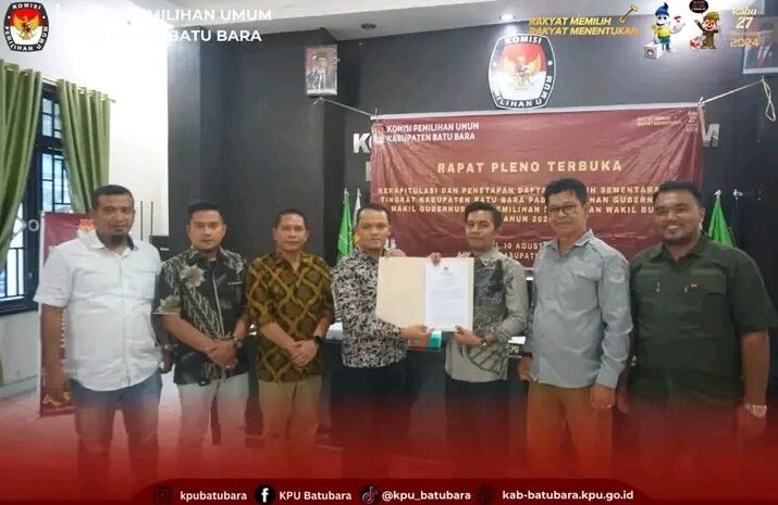  DPS Pilkada 2024 di Batubara Sebanyak 323.912 Pemilih