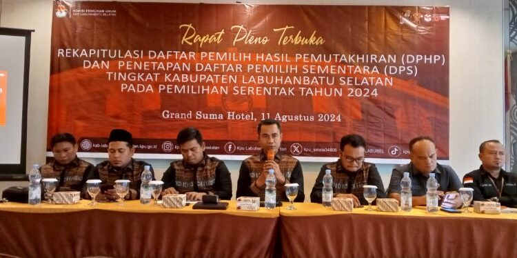  KPU Labusel Tetapkan Daftar Pemilih Sementara