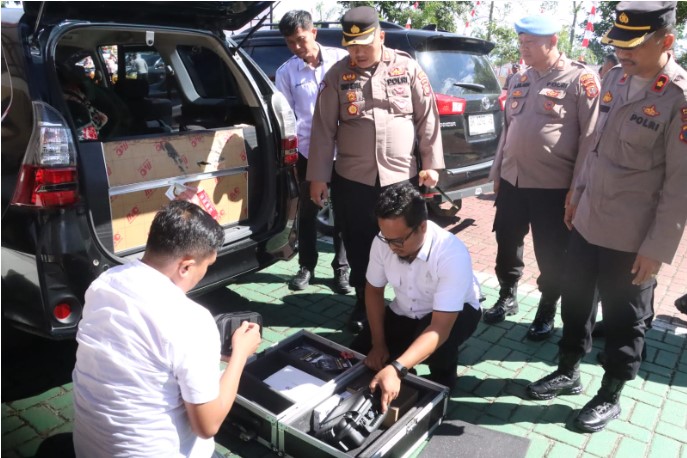  Kapolres Simalungun Gelar Apel Pengecekan Kendaraan Dinas Kesiapan Operasi Mantap Praja Toba 2024