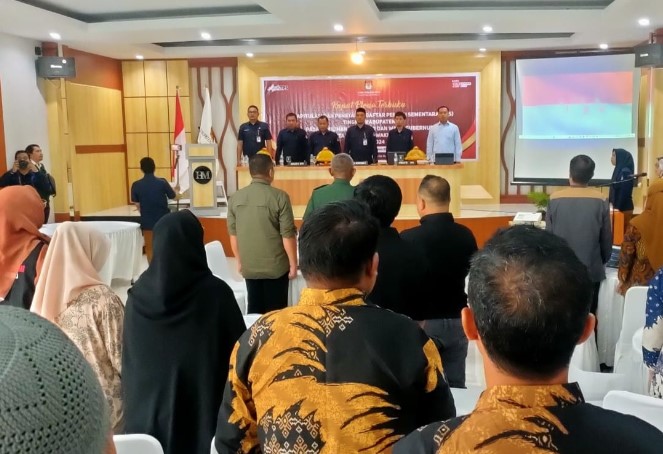  KPU Morowali Gelar Rakor Sosialisasi Keputusan KPU No. 620 Tahun 2024