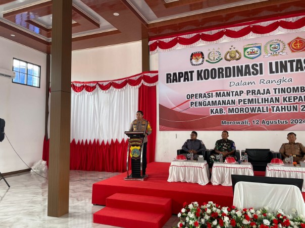  Polres Morowali Gelar Rakor Operasi Mantap Praja Tinombala 2024