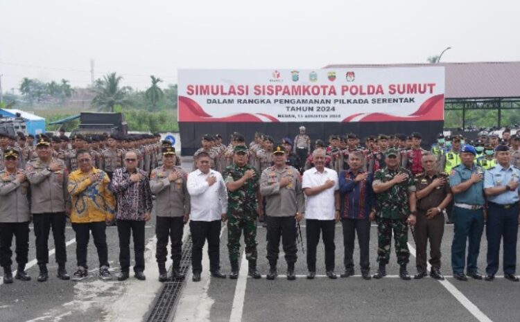  Simulasi Sispamkota, Kapolda Sumut: Persiapan Optimal Hadapi Pilkada 2024