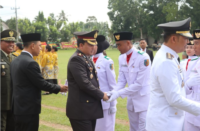  Kapolres Batubara Bersama Forkopimda Hadiri Upacara Peringatan Hut Ke-79 RI