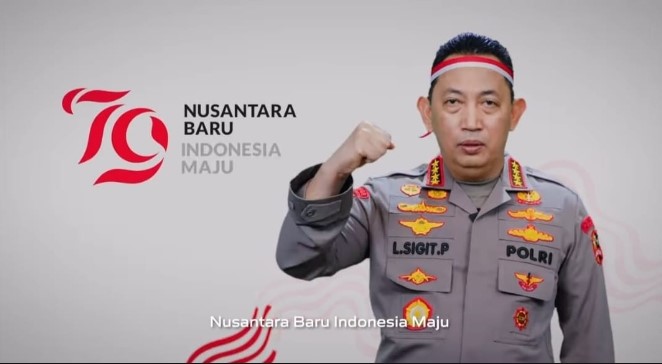  Kapolri di Hut RI Ke-79: Semangat Baru Untuk Nusantara Baru, Indonesia Maju