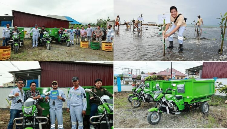  Gerakan Huabao Peduli Lingkungan, Donasi Motor Sampah, Kontainer Sampah dan Bak Sampah Hingga Tanam Mangrove