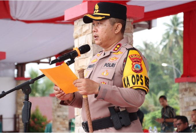  Polres Morowali Gelar Apel Pasukan Jelang Pilkada 2024