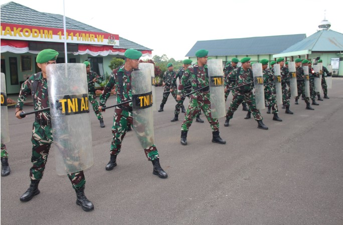  Kodim 1311/Mrw Siap Amankan Pilkada Serentak 2024 di Kabupaten Morowali dan Morowali Utara