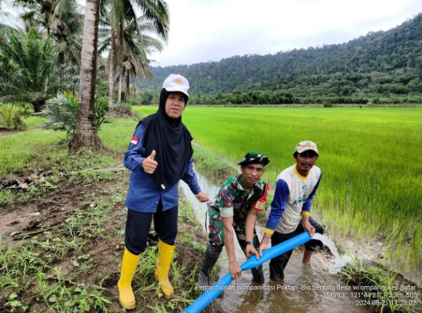  Babinsa Kodim 1311/Morowali Laksanakan Pendampingan Pompanisasi di Wilayah Binaan Bungku Utara