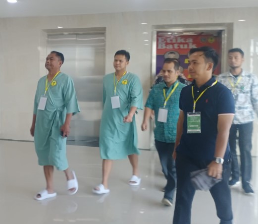  Bakal Calon Bupati Sergai Periode 2024-2029 Jalani Pemeriksaan Kesehatan di RS Haji Medan