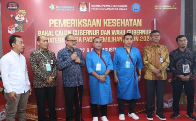  105 Personel Satgas OMP Polda Sumut Dikerahkan Amankan Pemeriksaan Kesehatan Cagub dan Cawagub