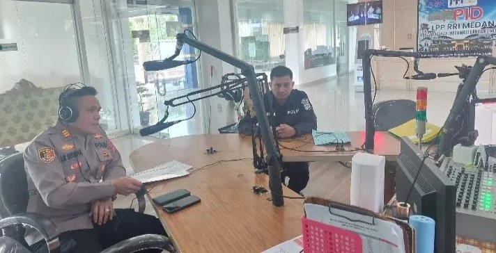  Kapolsek Pagar Merbau Ungkap Strategi Pengamanan PON XXI dan Pilkada Serentak di Dialog Interaktif RRI Medan