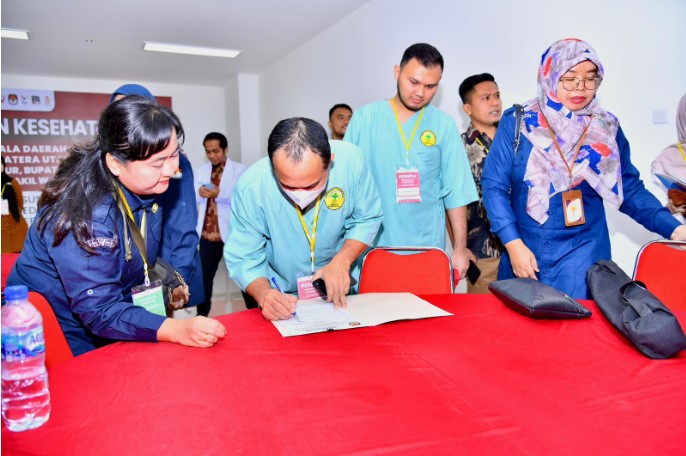  Pasangan Cakada Batubara 2024 Zahir – Aslam Jalani Pemeriksaan Kesehatan di RSU Haji Medan