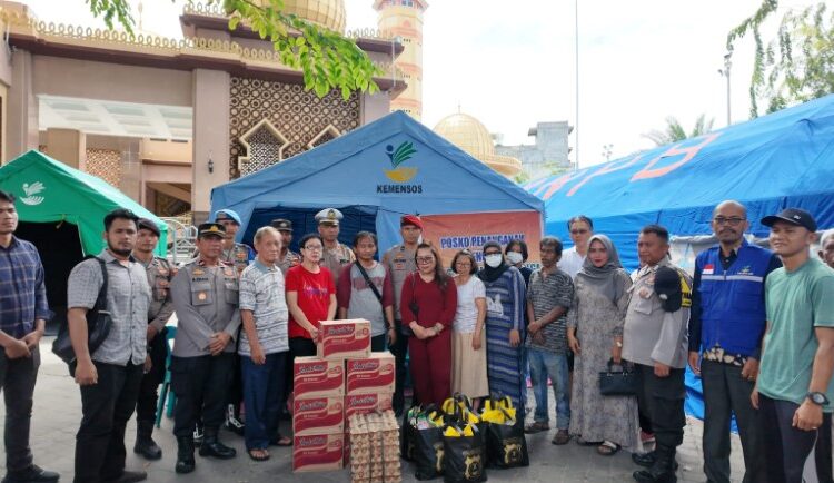  Polres Sibolga Salurkan Bantuan Sosial Untuk Korban Kebakaran