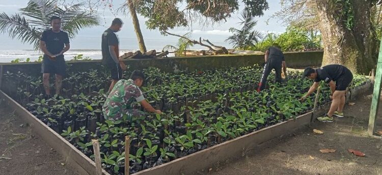  Kodim 1311/Morowali Laksanakan Penyemaian dan Pembibitan Pohon di Wilayah Koramil 06/Baturube