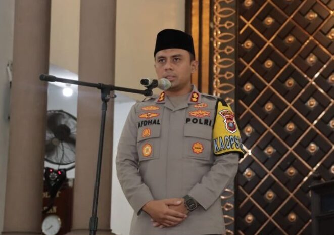  Polres Asahan Gelar Tabligh Akbar Cooling System Pilkada Damai 2024
