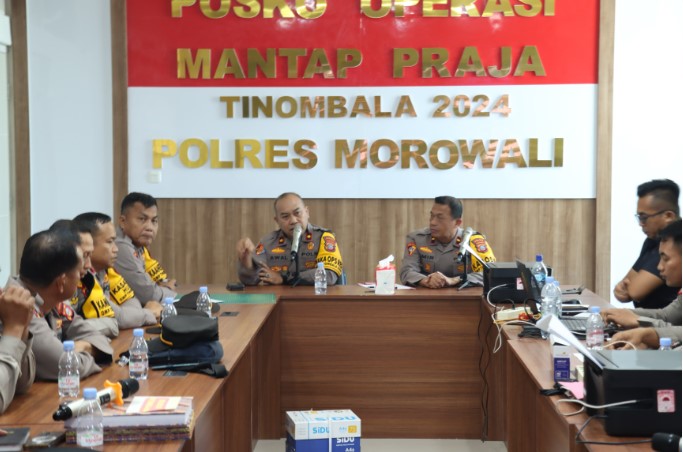  Polres Morowali Gelar Anev Oprasi Mantap Praja Tinomabala pada Pilkada 2024