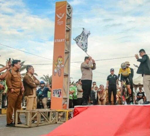  Polres Sergai Pastikan Keamanan dan Kelancaran Keberlangsungan Cabang Olahraga Balap Sepeda pada PON ke-21 Aceh-Sumatera Utara 2024