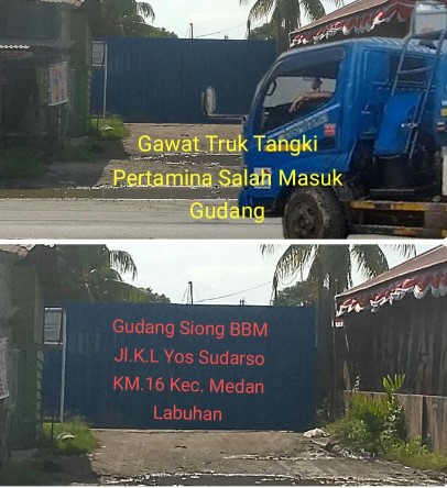  Benar Benar Nekat, Diduga Gudang Penampung BBM Bebas Beraktifitas Padahal Pinggir Jalan Lintas