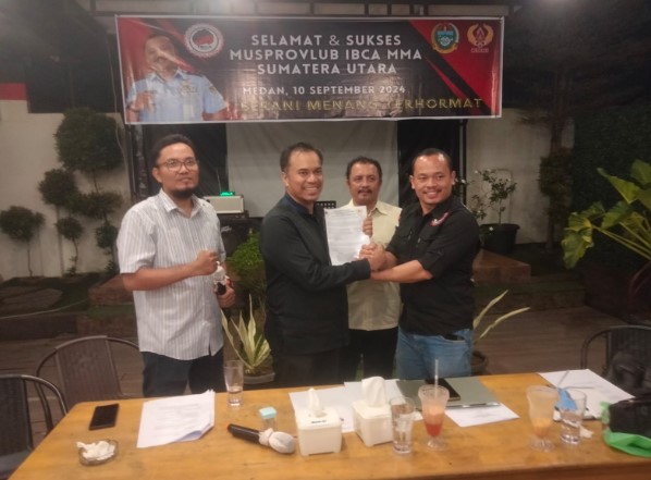  Boydo Terpilih Jadi Ketua IBCA MMA Sumut Periode 2024-2028