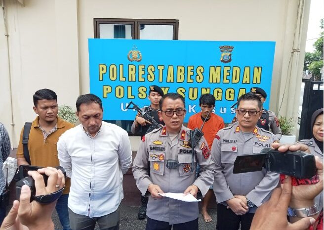  Polsek Sunggal Tembak Pelaku Curanmor Yang Beraksi di 16 Lokasi