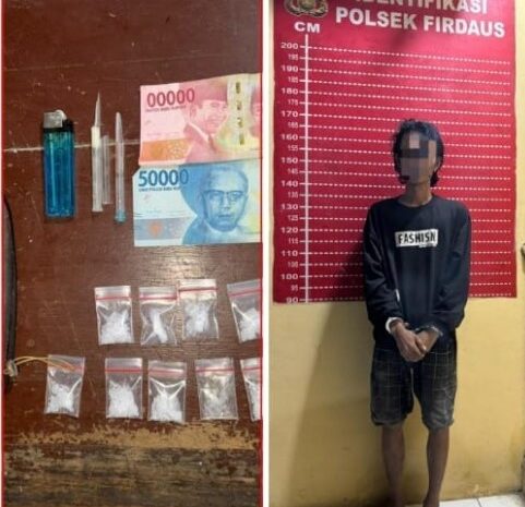  Polsek Firdaus Berhasil Tangkap Pengedar Narkoba di Serdang Bedagai