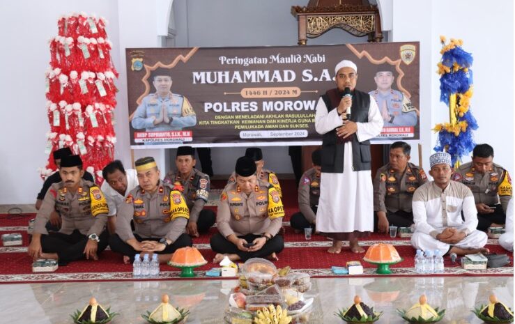  Polres Morowali Gelar Peringatan Maulid Nabi Besar Muhammad SAW 1446 H/2024 M