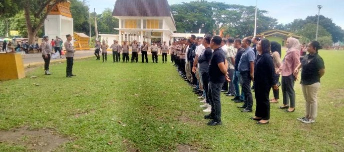  Polres Binjai Amankan Deklarasi Damai Pemilu Tahun 2024