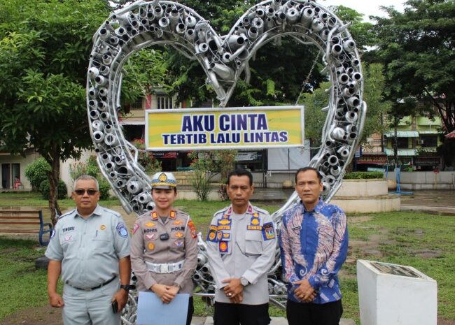  Knalpot Brong Disulap Menjadi Bentuk Cinta Tertib Berlalu Lintas di Kota Tebing Tinggi