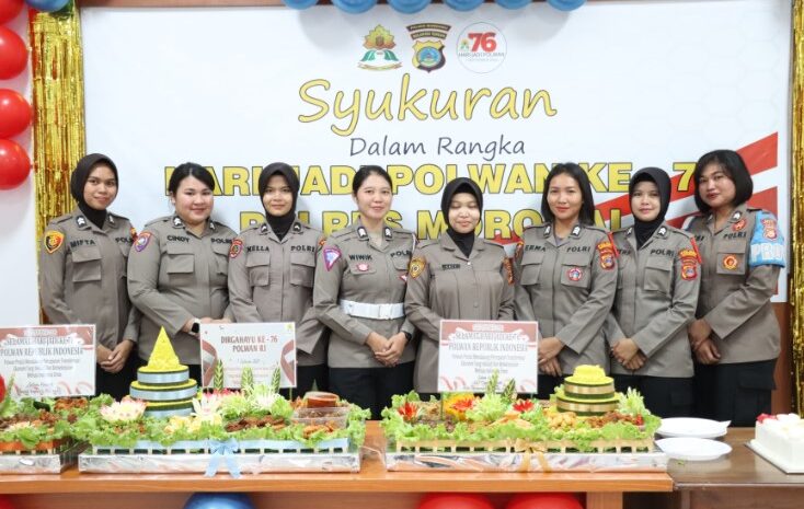  Polres Morowali Gelar Syukuran Hut Ke-76 Polisi Wanita