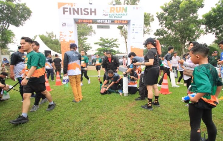  Polres Sergai Amankan Kegiatan Oil Palm Marathon 2024