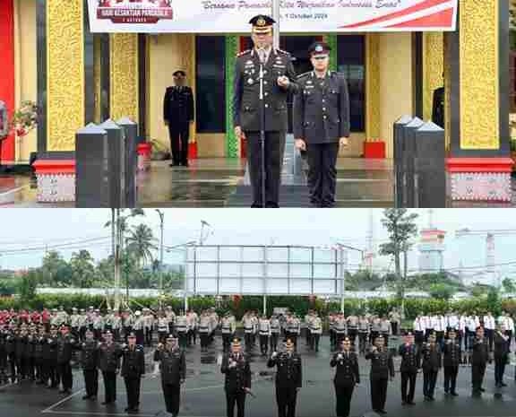  Polres Pelabuhan Belawan Gelar Upacara Peringatan Hari Kesaktian Pancasila