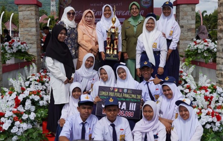  Para Siswa Pemenang Lomba PBB Hut Ke-79 TNI di Morowali Sambut Gembira Pengumuman Kemenangan