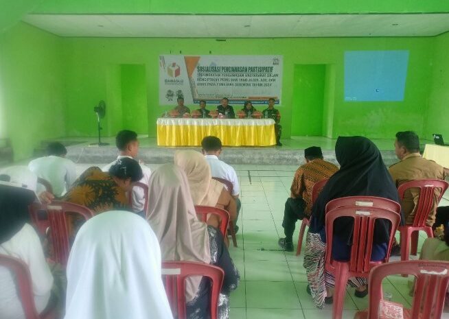  Babinsa Koramil 1311-08/Soyo Jaya Sosialisasi Pengawasan Partisipatif Pemilihan Serentak 2024 di Kecamatan Mamosalato