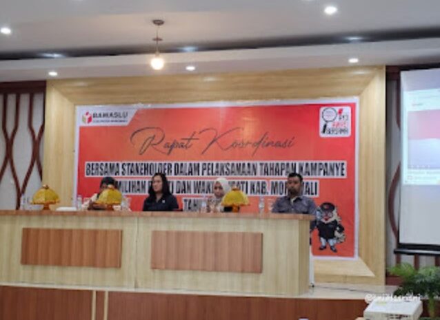  Rakor Bawaslu Morowali Bersama Stakeholder Dalam Pelaksanaan Tahapan Kampanye, Pemilihan Bupati dan Wakil Bupati