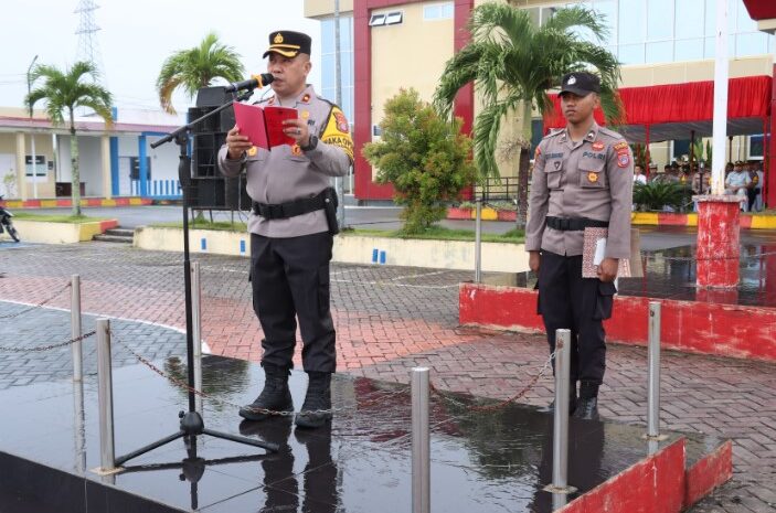  Dukung Tertib Lalu Lintas Jelang Pelantikan Presiden, Polres Morowali Gelar Apel Pasukan Operasi Zebra Tinombala 2024