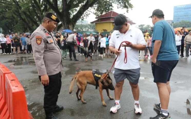  Kapolda Sumut Jadi Pusat Perhatian Car Free Day di Lapangan Merdeka Medan