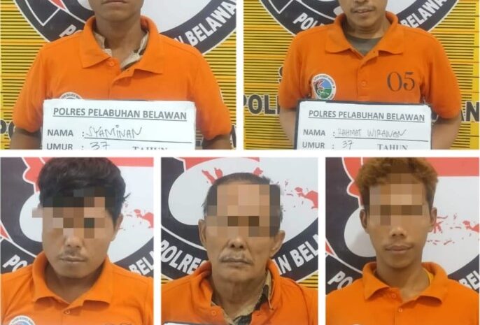  GKN di Jalan Selebes, 1 Pengedar dan 4 Pengguna Ditangkap