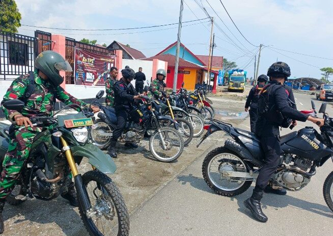  Polres Morowali dan Kodim 1311 Morowali Gelar Apel Siaga dan Patroli Bersama Sambut Pelantikan Presiden dan Wakil Presiden RI 2024