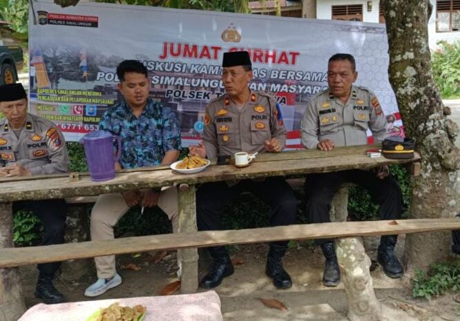  Kapolsek Tanah Jawa Gelar Jumat Curhat, Dengarkan Aspirasi Warga dan Jaga Kamtibmas Jelang Pilkada