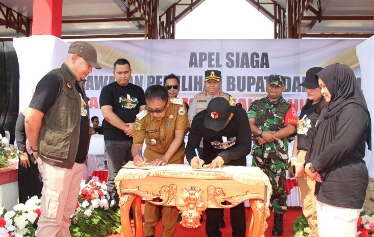  Dandim 1311/ Morowali Hadiri Apel Siaga Pengawasan Pemilihan Bupati dan Wakil Bupati Morowali Tahun 2024