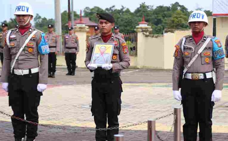  Polres Morowali Gelar Upacara PTDH Brigpol Rizal